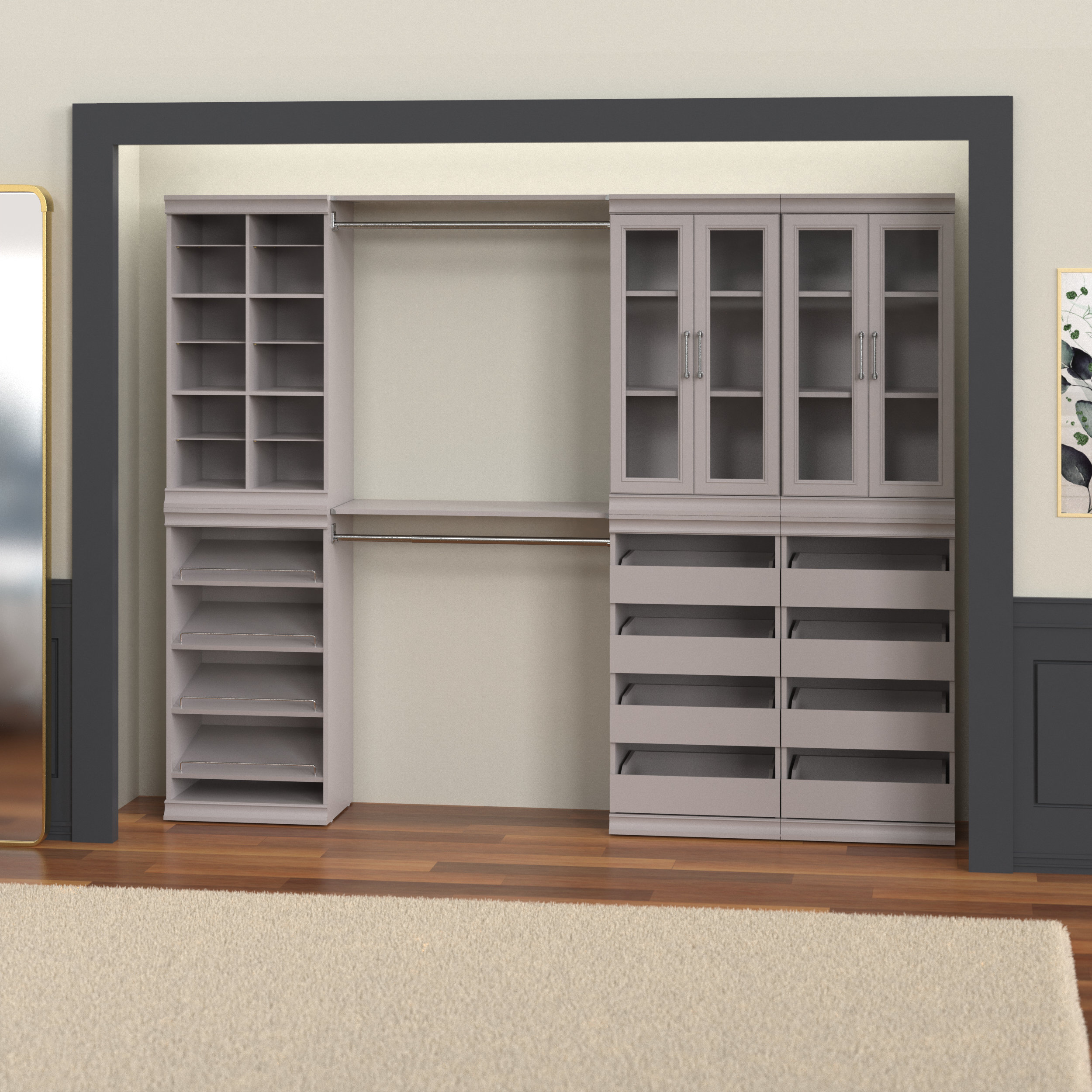 ClosetMaid Modular Storage 90.14" W - 99" W Closet System & Reviews